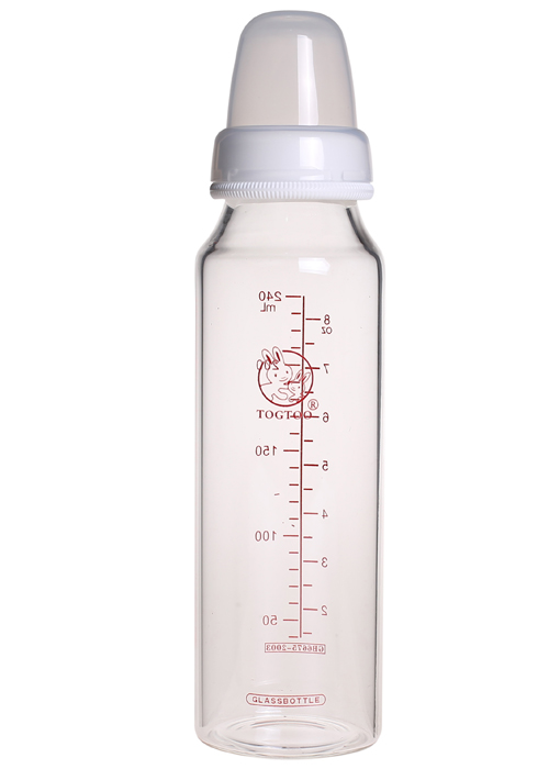 淘氣兔標口玻璃奶瓶240ml