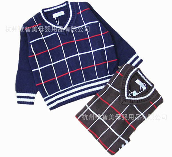 寶潔V領純棉毛衣