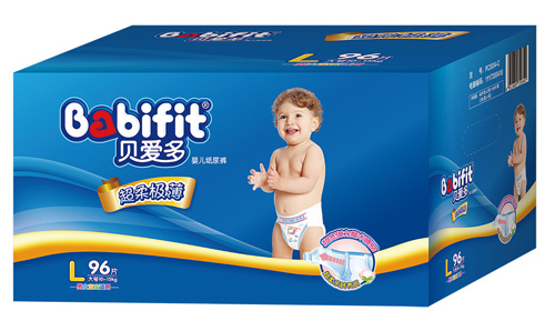貝愛多超柔極薄紙尿褲L碼96片彩箱