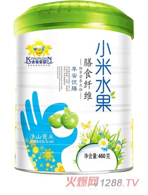 金盾愛嬰果蔬多維強健核桃芝麻淮山薏米配方小米水果粉460g