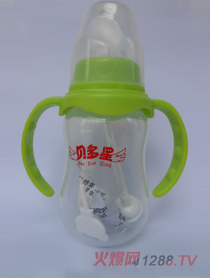 貝多星標(biāo)準(zhǔn)口徑葫蘆型PP奶瓶120ml