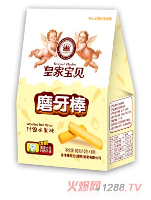 皇家寶貝80克磨牙棒-什錦水果味