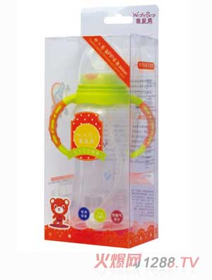 唯昵熊標口感溫奶瓶300ml