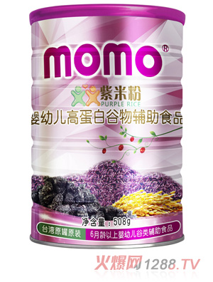 momo高蛋白棗味紫米粉