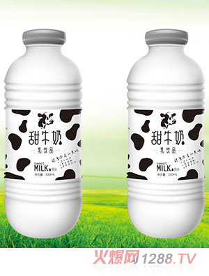 草原小屋甜牛奶瓶裝330ml