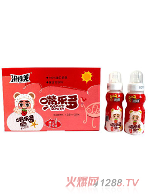 滋特美嘴樂多兒童乳酸菌乳飲料 成長型草莓味20瓶裝 紅色