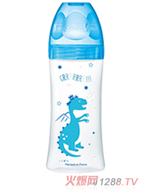 Dodie自然質(zhì)感寬口徑PP奶瓶 330ml 藍色