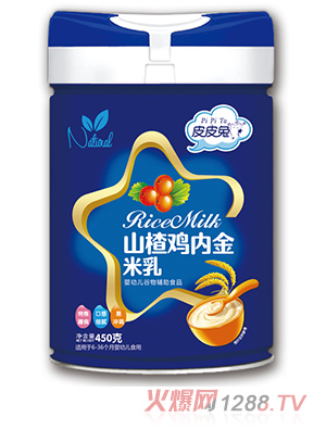 皮皮兔山楂雞內(nèi)金米乳450g