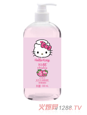 Hello Kitty初酷免洗手消毒凝膠（草莓果香）300ml