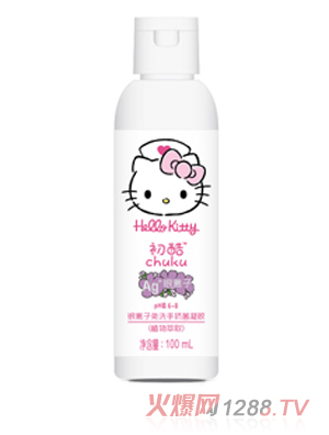 Hello Kitty初酷銀離子免洗手抗菌凝膠（植物萃取）100ml