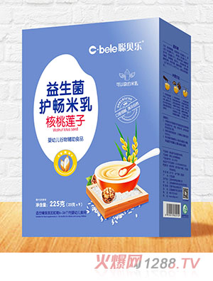 聰貝樂(lè)益生菌護(hù)暢米乳盒裝 核桃蓮子