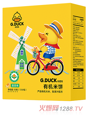 G.DUCK小黃鴨有機(jī)米餅 蔬菜味