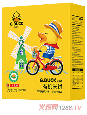 G.DUCK小黃鴨有機(jī)米餅 水果味