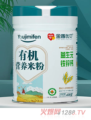 金盾優(yōu)貝有機營養(yǎng)米粉 益生元鐵鋅鈣