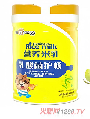 米奇熊乳酸菌護暢營養(yǎng)米乳